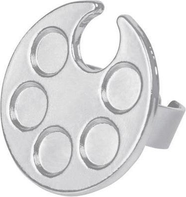 Diamo Makeup Mini Krallenring Palette Nailart Mischschale, White - Bild 1