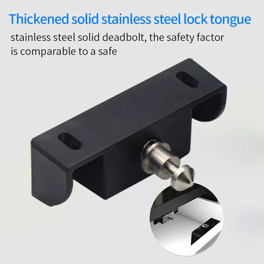 LUCKING DOOR RFID Smart Lock Schwarz, lochfreies unsichtbares Sensor-Induktionsschloss mit Tuya App Unterstützung für Möbel, Sauna, Schrank und Schließfach - Bild 4