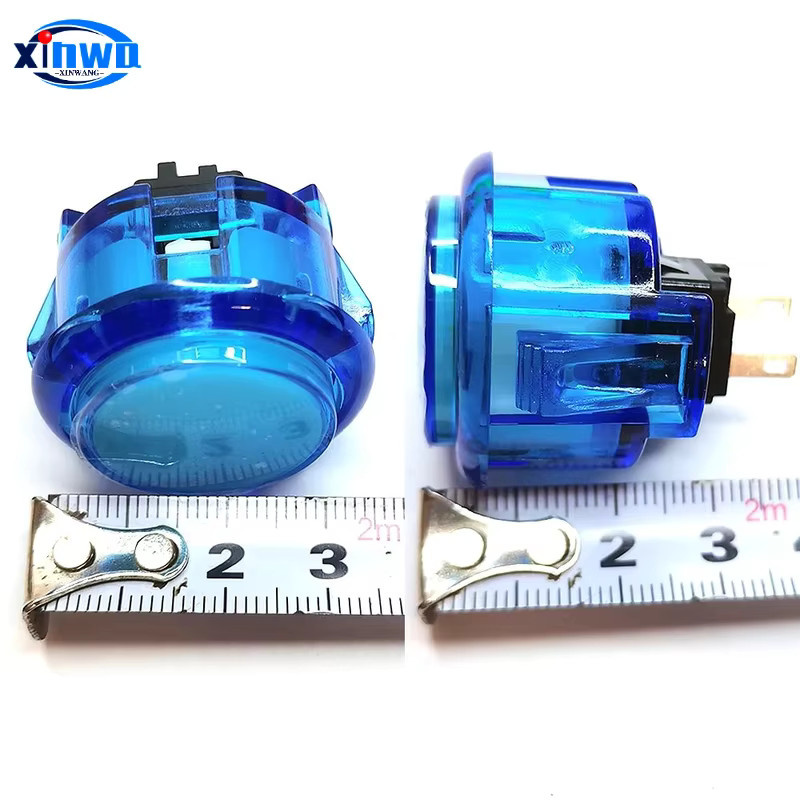 10 Stück Sanwa Druckknöpfe transparent für Arcade Controller und Hitbox, Durchmesser: 24 mm und 30 mm - Bild 2