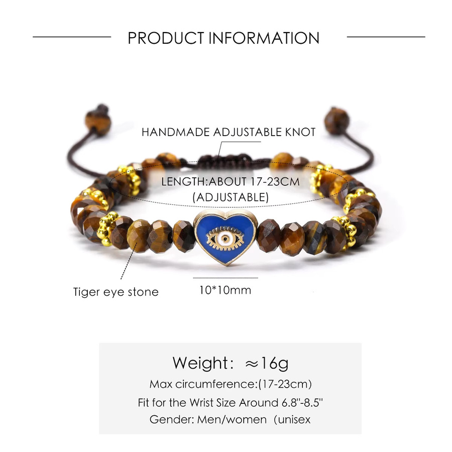 SANSWL Armband, Tigerauge, Bunt, Unisex - Bild 2