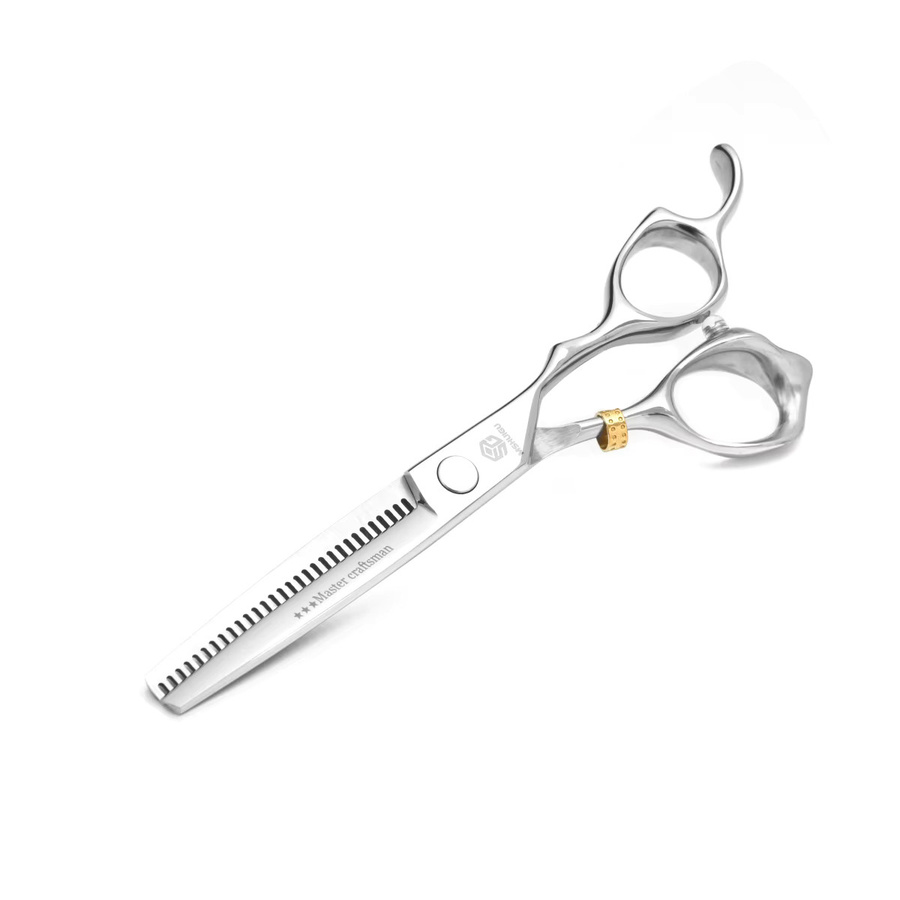 MSHUIGU Friseurschere, 6 Zoll, Edelstahl, Reverse Blade - Bild 2