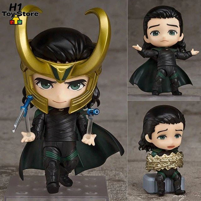 Fondjoy Marvel Thor Ragnarok 3 Loki Chibi-Stil Figurenset, mit Wechselbaren Gesichtsplatten - Bild 1