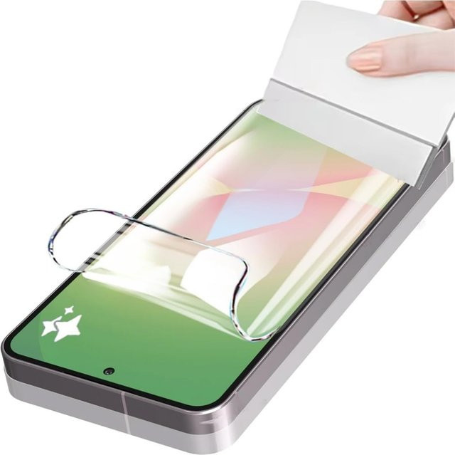 2er-Pack flexible Hydrogelfolie für Samsung Galaxy A17, A56, A55 und A16, transparent, weiche TPU-Displayschutzfolie - Bild 1