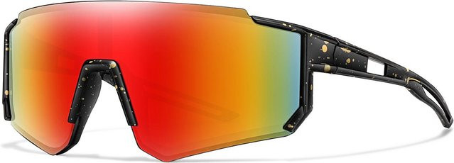 Sonnenbrille für Kinder, Sportsonnenbrille, Vollrand, Kunststoff, red, Unisex - Bild 1