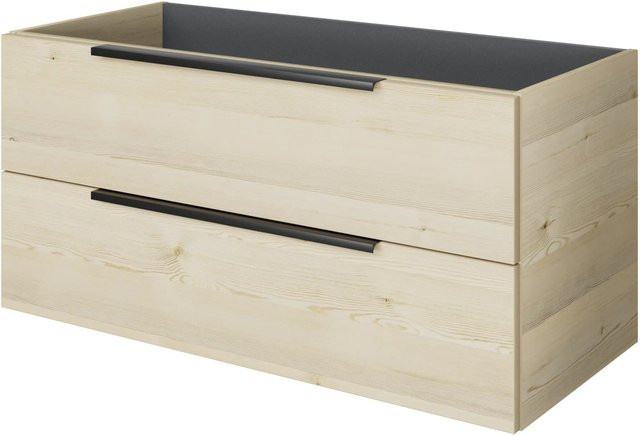 Pelipal Waschbeckenunterschrank Quantum 07 Polar Pinie Quer mit 2 Auszügen Breite: 100 cm, Höhe: 42,9 cm, Tiefe: 48 cm - Bild 1