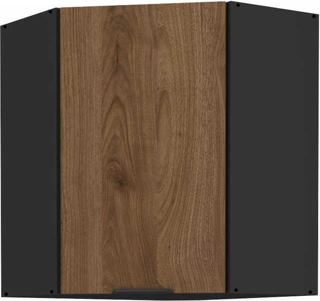 Küchen Eckhängeschrank MONZA in Okapi Nußbaum, B/T: 60 x 60 cm - Bild 1