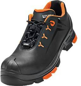 Uvex Sicherheitssicherheitshalbschuh S3 aus Leder in Schwarz/Orange, Größe 40 - Bild 2
