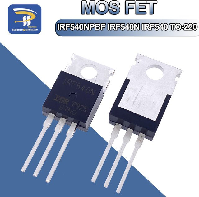 10er Set Transistor FET MOS TO-220 in Schwarz mit Modellen IRF510, IRF520, IRF530, IRF540, IRF630, IRF640, IRF730, IRF740, IRF830, IRF840, IRF3205 und IRF540N - Bild 1