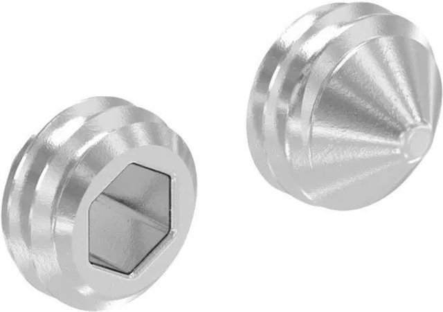 FeNau Gewindestift M5x4 aus Edelstahl V2A mit Innensechskant und Spitze nach DIN 914, Silber - Bild 1