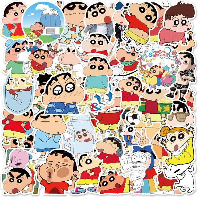 Bandai Crayon Shin-chan Kinder-Aufkleber, 50-teiliges Set - Bild 1