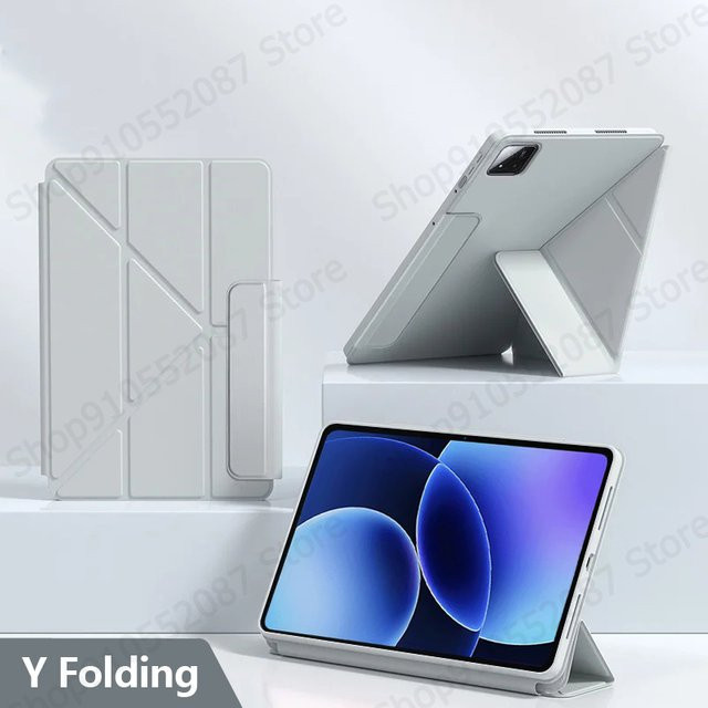 Xiaomi Smart Fold Schutzhülle für Pad 8 und Pad 8 Pro, 11,2 Zoll, PU-Leder mit Magnetverschluss, Grau - Bild 1