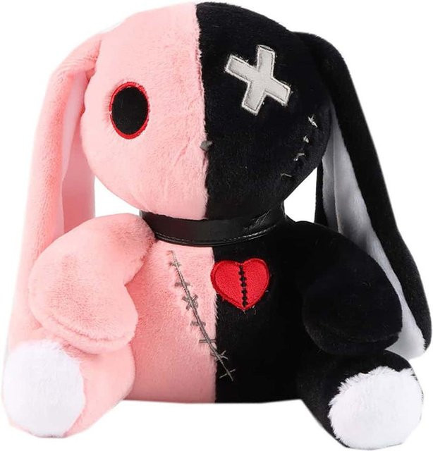 Yiran toy Gruseliges Gotisches Kaninchen Plüschtier, 23cm, ab 3 Jahre - Bild 1