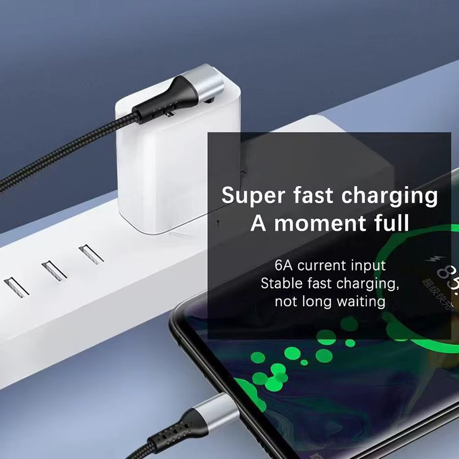 USB Typ-C auf Typ-C Kurzkabel mit 90-Grad-Winkel für schnelles Laden und Datenübertragung, Länge: 25 cm oder 50 cm - Bild 3