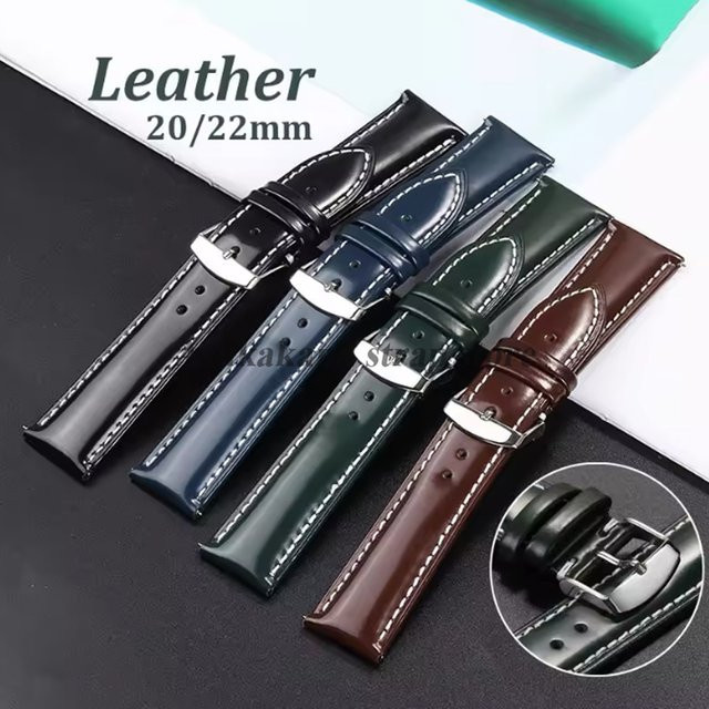 Uhrenarmband Echtleder, Vintage, Herren, 20mm, 22mm - Bild 1