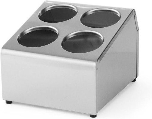 Hendi Besteckbehälter aus Edelstahl in Silber, Breite: 21,5 cm - Bild 1