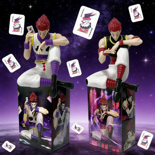 Hisoka Anime-Figur aus Hunter x Hunter als PVC-Actionfigur in sitzender oder stehender Pose - Bild 1