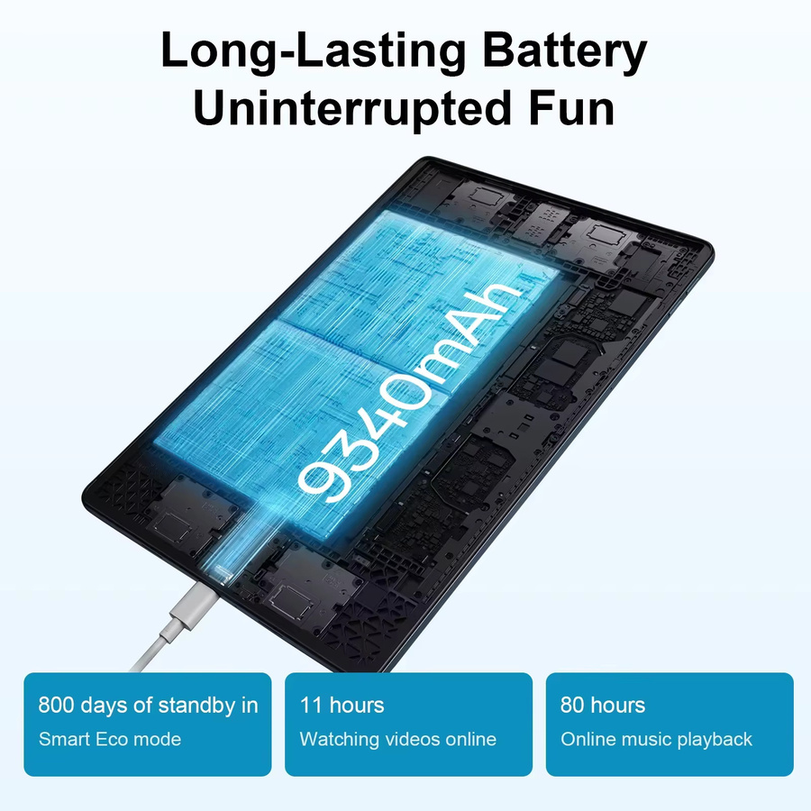 OPPO Pad SE Tablet EU-Version in Blau mit 4 GB RAM und 128 GB Speicher, Android Tablet mit 9340-mAh-Akku und augenschonendem Display - Bild 2