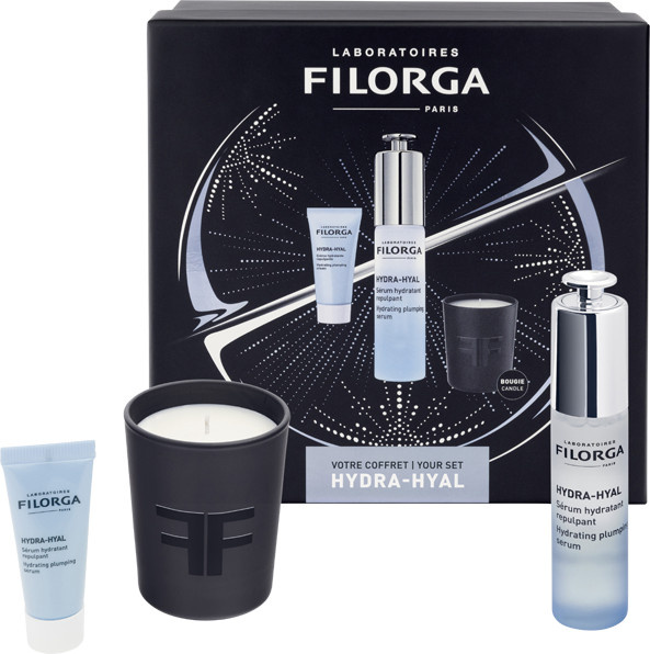 Filorga X-Mas Hydra Box, Hydra-Hyal Serum 30ml, Hydra-Hyal Creme 15ml, Kerze - Bild 1