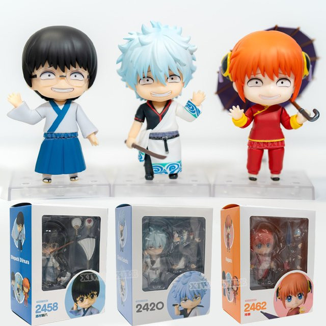 XIWANXILE Gintama Shimura Shinpachi, Kagura, Sakata Gintoki, Actionfiguren, Set / Bundle - Bild 1