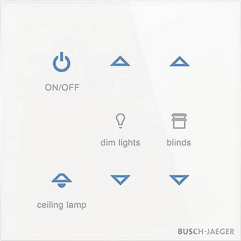 Busch-Jaeger Bediengerät TB/U6-CG Kombination in Weiß 2CKA006300A1644 - Bild 1