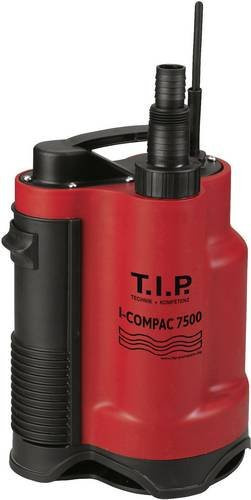 T.I.P. I-COMPAC 7500 Schmutzwasser-Tauchpumpe in Rot mit 7.500 l/h Förderleistung und 5m Förderhöhe - Bild 1