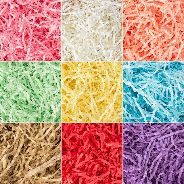 Buntes geschreddertes Papier von Hongxullc Store als Geschenkbox-Füller für Hochzeit, Geburtstag und Party, Mehrfarbig - Bild 1