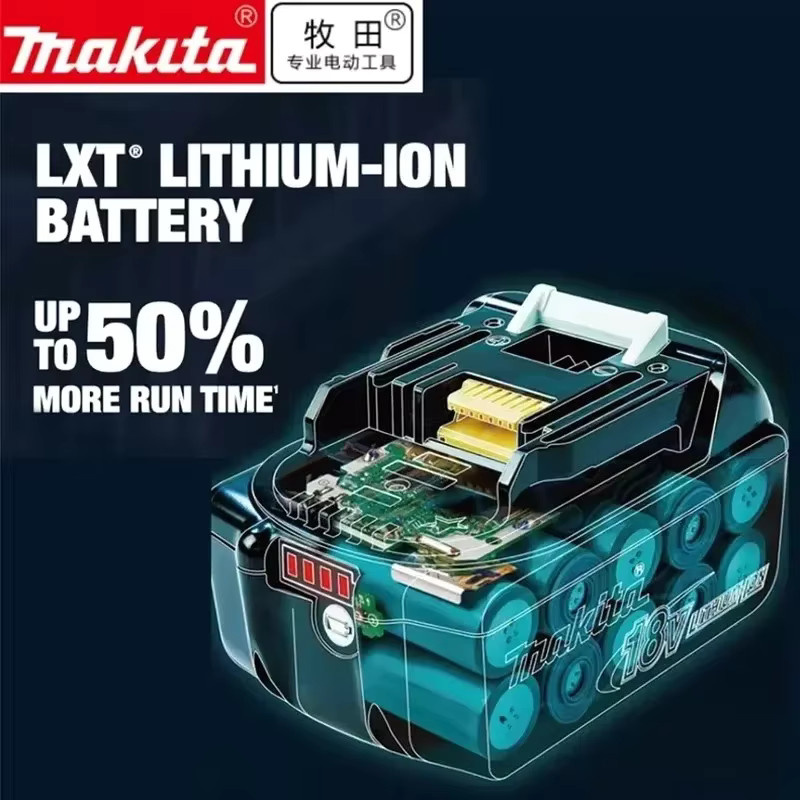 Makita Ersatz-Lithium-Akku 18V für BL1840 BL1830B BL1850B BL1850 BL1860 BL1815 in Schwarz mit 5Ah Kapazität - Bild 3