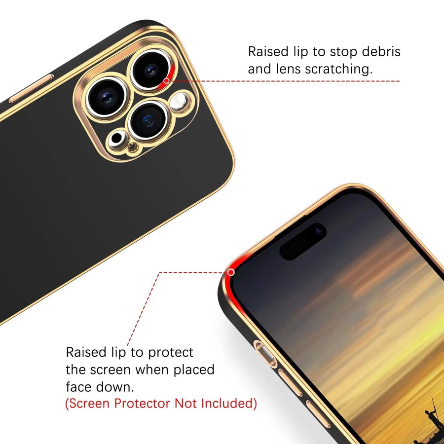 Galvanisierte Silikon-Handyhülle mit Lanyard für Samsung Galaxy A53 5G in Schwarz - Bild 3