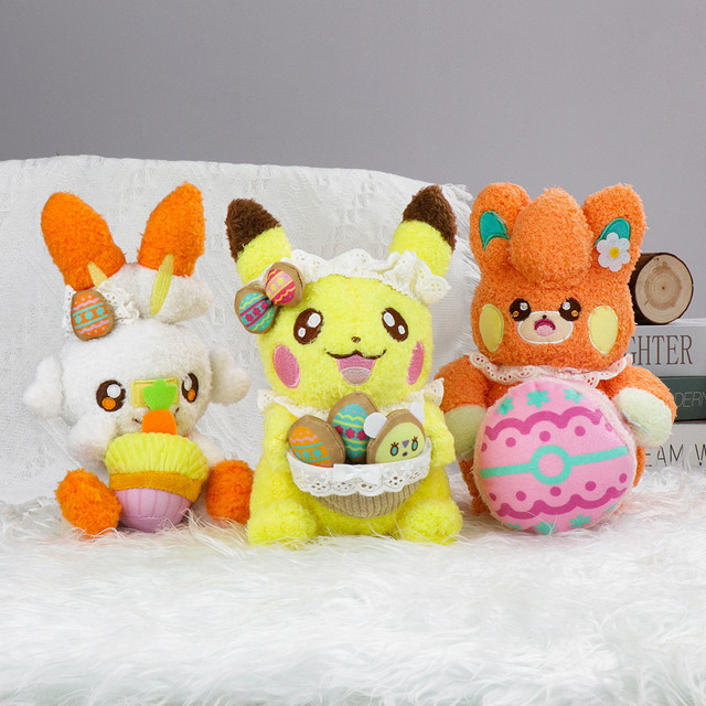 DUODUOBAO Pokémon Pikachu Scorbunny Pawmi, Plüschtiere, Stoffpuppe - Bild 1