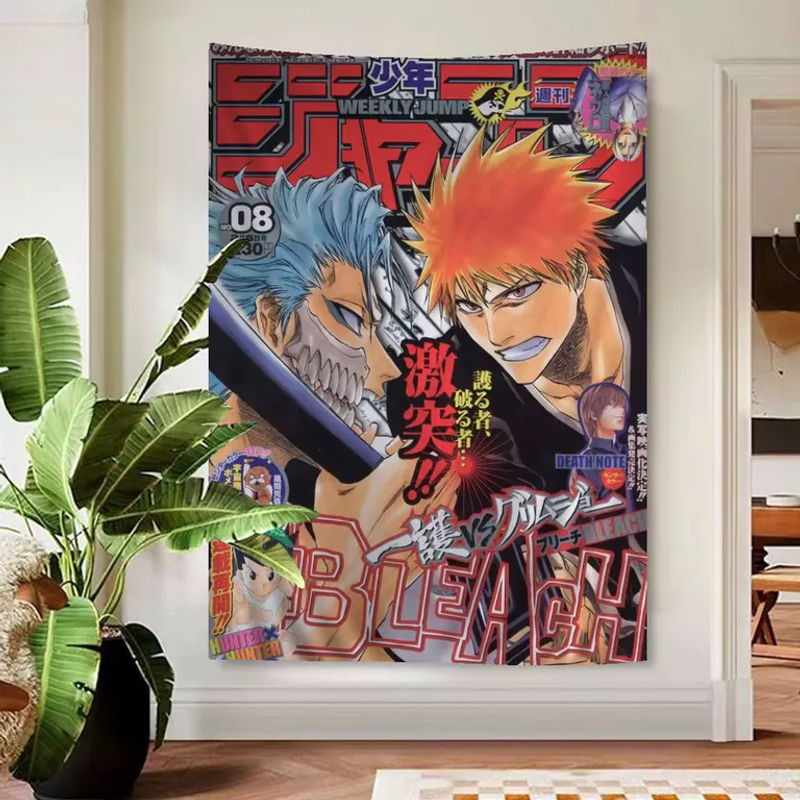 Japanische B-Bleach Hippie Wandteppiche im Bohemian Stil, mehrfarbig, Rechteckig, B/H: 50 x 70 cm - Bild 6