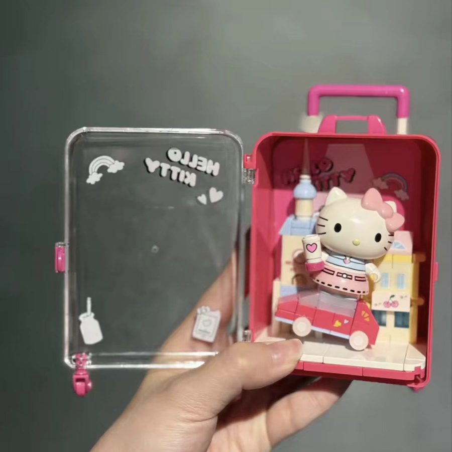 AREA-X Sanrio Heartwarming Journey Gepäckbox-Serie, Baustein-Blindbox, Minifiguren-Sammlung - Bild 2