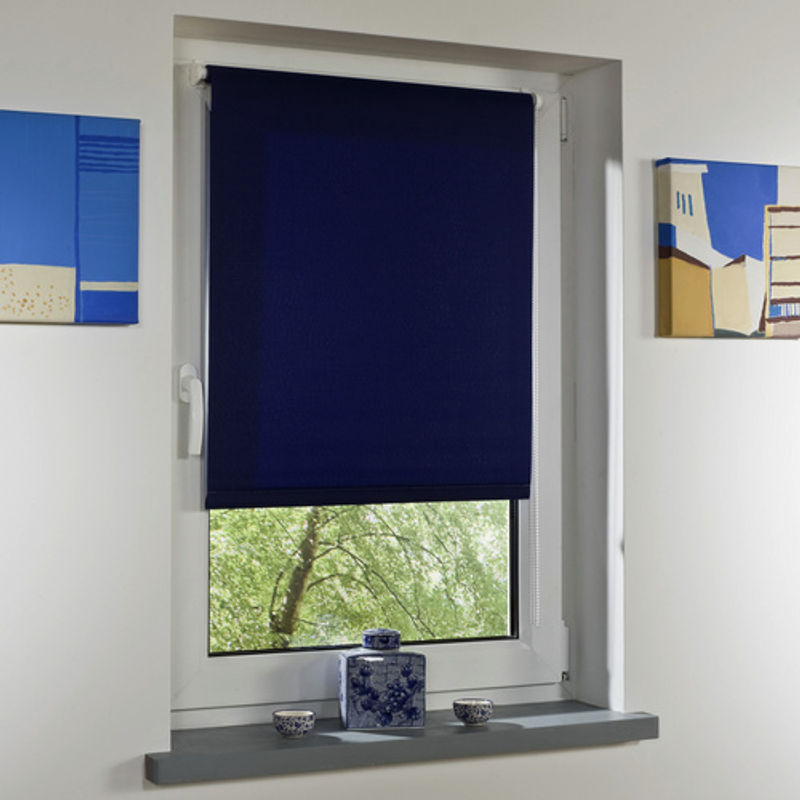 LIEDECO Klemmfix Rollo aus Polyester, Blau, B: 120 cm, H: 150 cm - Bild 2