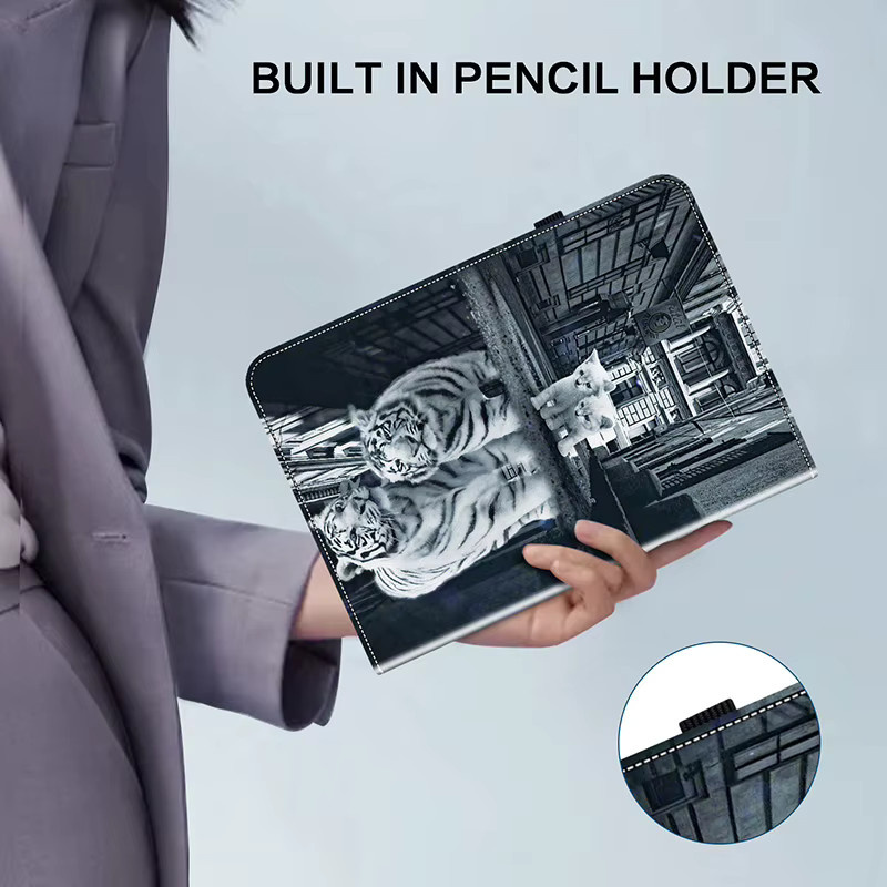 JESSLEI Ledertasche Hülle für Amazon Fire Max 11, Fire HD 10 und Kindle Paperwhite 5 - Bild 3