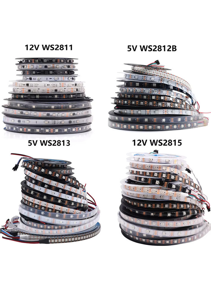 KISUFU RGB Smart LED Streifen individuell adressierbar mit WS2812B WS2811 WS2813 WS2815 5050 IC - Bild 4