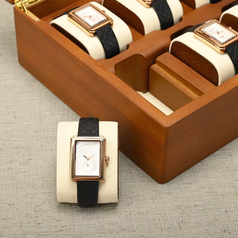 Oirlv Uhrenbox Holz, 10 Fächer, Herren und Damen - Bild 3