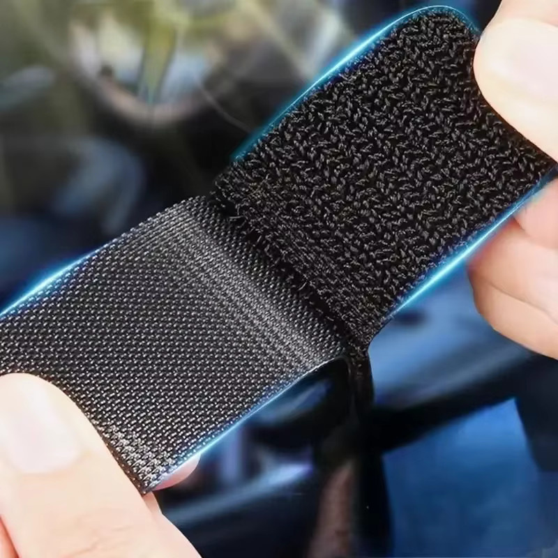 100 Stück doppelseitige selbstklebende Klett-Pads in Schwarz für Haushalt und Bekleidung - Bild 2