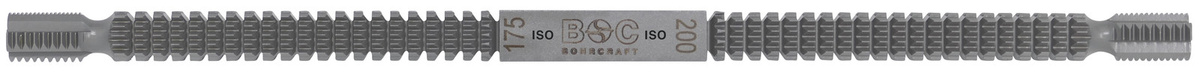 Bohrcraft Gewindefeile metrisch M5 bis M27 in Silber, Länge: 230 mm - Bild 1