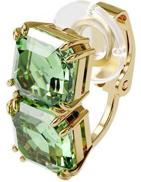 Swarovski Ohrclip Millenia Single Cut, vergoldet, Grün, Kristall, Damen - Bild 1