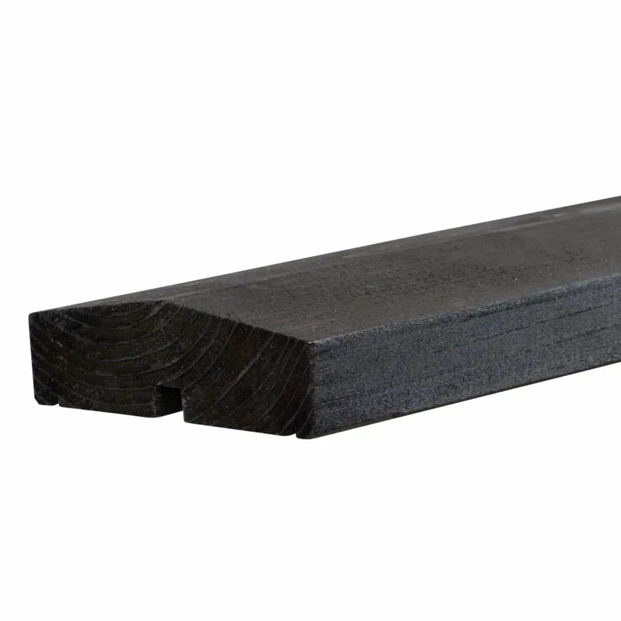 Mülltonnenverkleidung Plus aus Nadelholz in Schwarz, B/T/H: 294 x 97 x 108 cm - Bild 2
