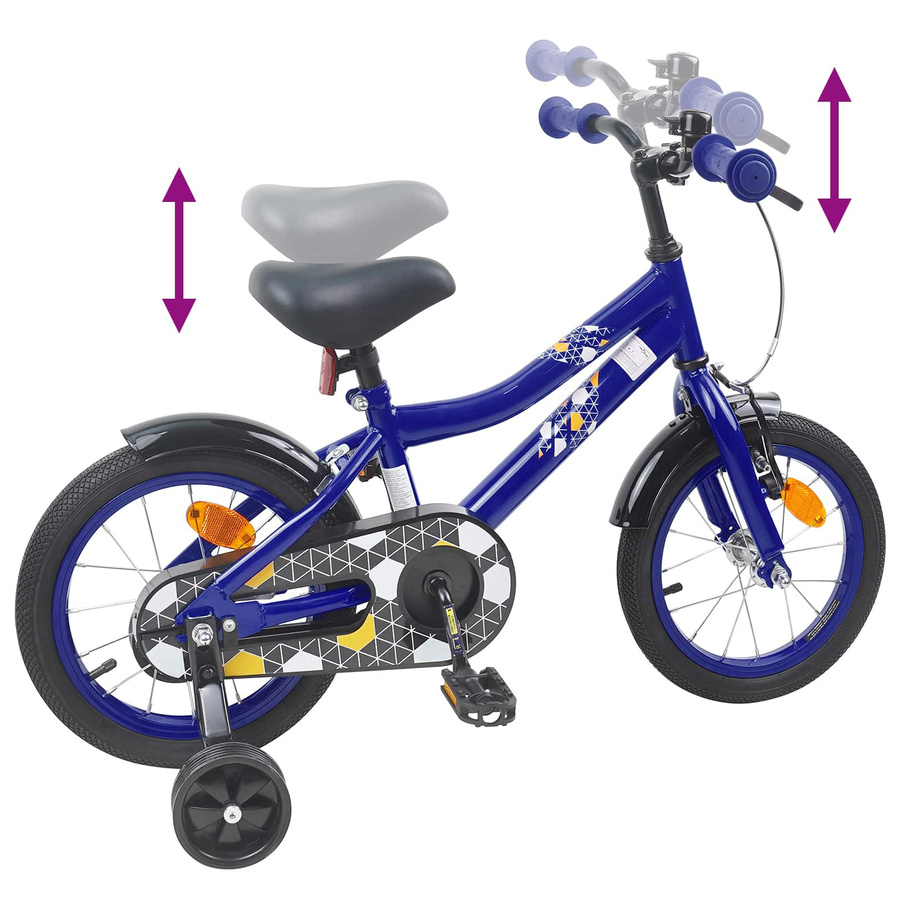VD Home Furnishing Kinderfahrrad 16 Zoll Dunkelblau - Bild 4