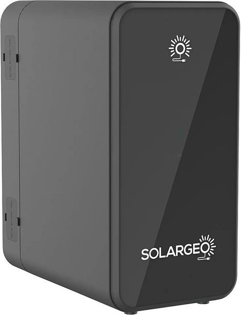 SOLARGEO Batterie Eclera Schwarz Anthrazitgrau B: 300 cm, H: 57,2 cm, T: 17,5 cm - Bild 1