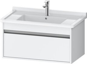 Duravit Waschtischunterschrank Ketho Wandhängend Weiß Matt B: 80 cm, T: 45,5 cm, H: 41 cm - Bild 1