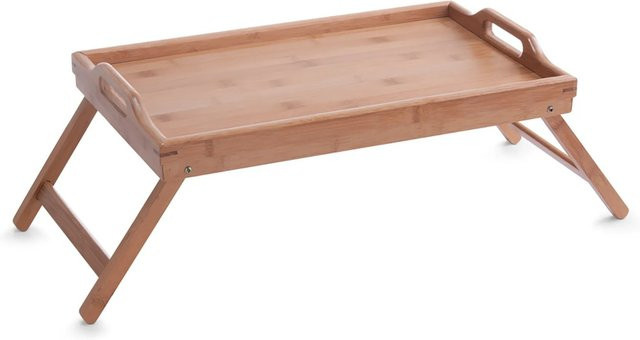 Zeller Betttablett aus Bambus in Natur/Braun, B: 50 cm, H: 22 cm, T: 30 cm - Bild 1