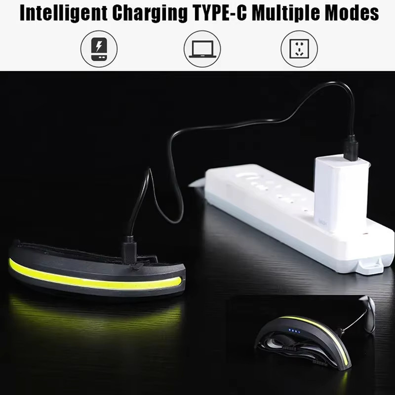 ESMARTER Tragbarer COB LED Scheinwerfer mit Rot und Weiß, Wiederaufladbares Flutlicht für Outdoor, Camping und Angeln - Bild 2