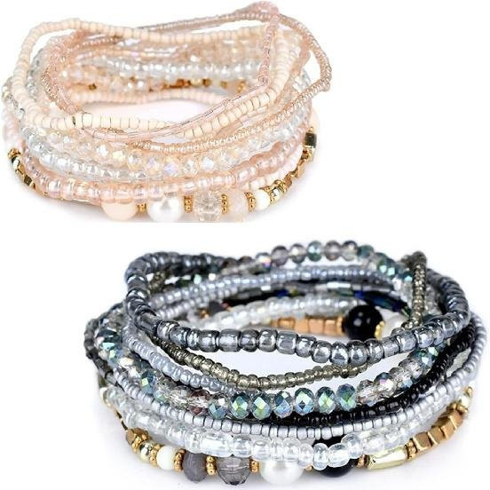 Townson Fashion Armbänder, Kristall-Perlen, Bunt, Damen - Bild 1
