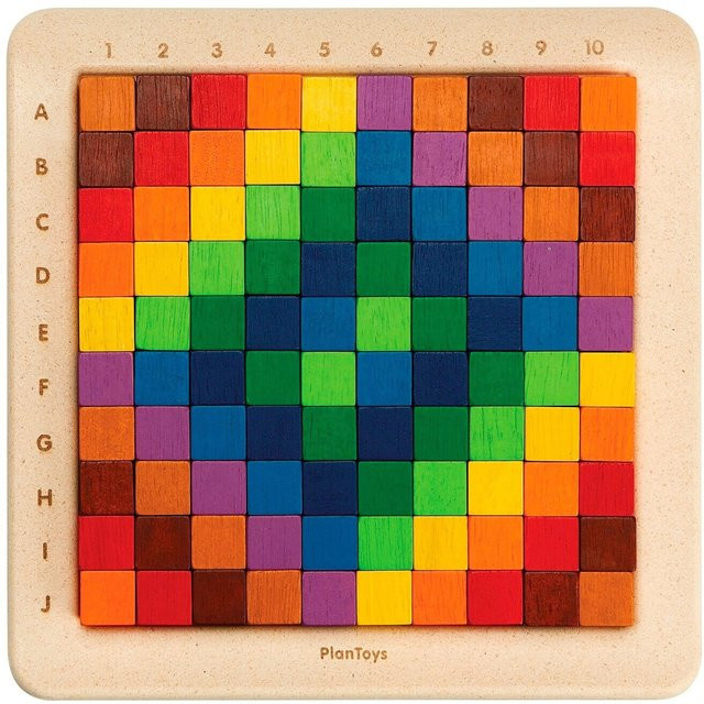 Plantoys Zählwürfel bunt, Holz, ab 3 Jahre - Bild 1