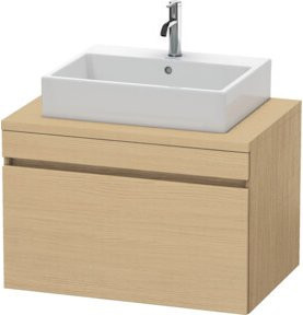 Duravit Waschtischunterschrank DuraStyle in Beige für Konsole mit 1 Auszug, B: 80 cm, T: 54,8 cm, H: 51,2 cm - Bild 1