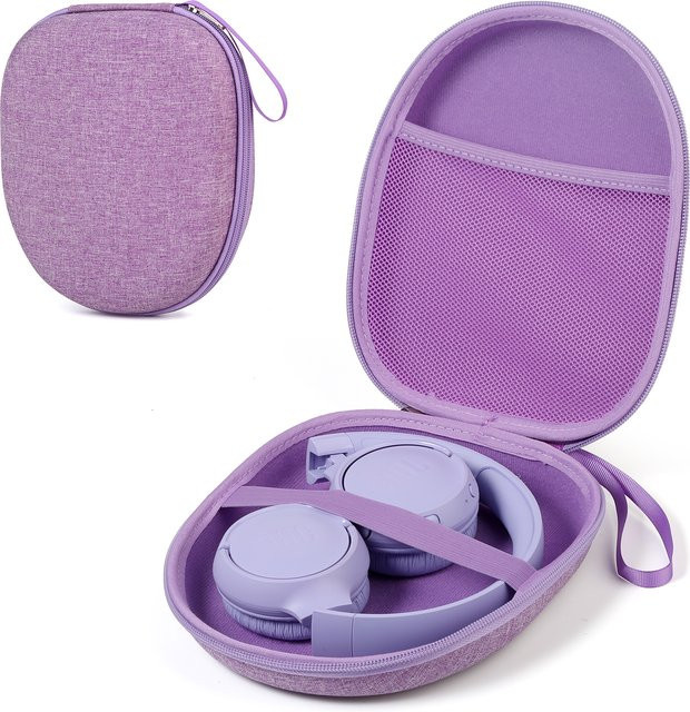 BERIBES Reise-Tragetasche als Kopfhörer-Etui für JBL Tune 720BT, 510BT, 770NC, Soundcore Anker Q20i, Q30, Q20 und Sony WH-CH520 in Blau oder Lila - Bild 1