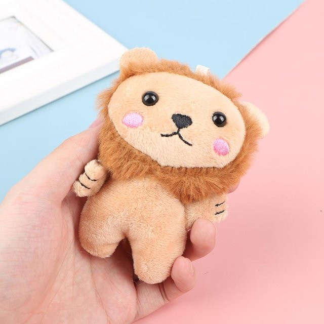 Yiran toy Kawaii Kleiner Löwe Plüschtier, Schlüsselanhänger, 12cm, ab 14 Jahren - Bild 1
