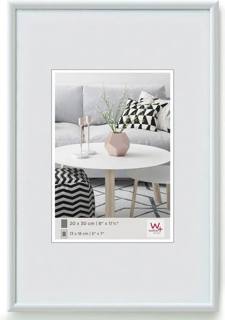 Walther Design Galeria Kunststoff Bilderrahmen Weiss B: 28 cm, H: 35 cm - Bild 1